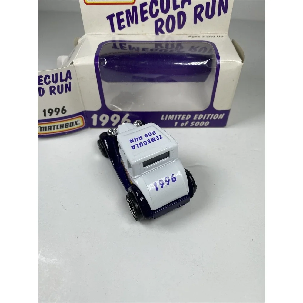 Vintage Matchbox 1996 Limited Edition TEMECULA ROD RUN‎ Model A Ford 5000k Made